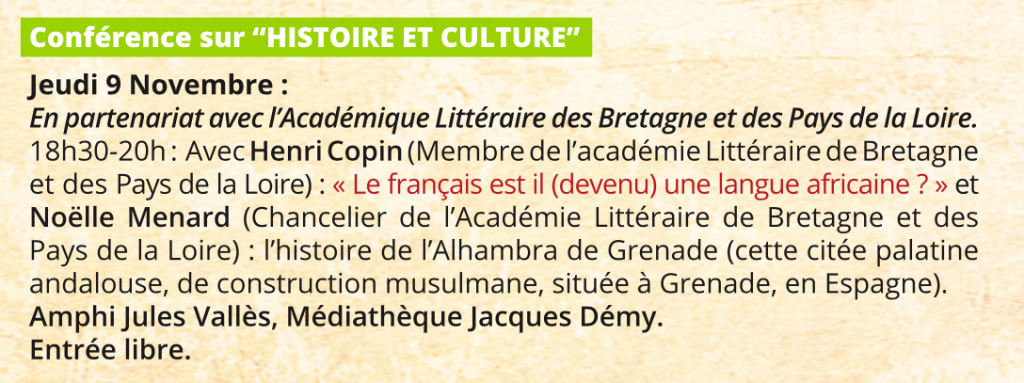 Francophonie Académie littéraire de Bretagne et des Pays